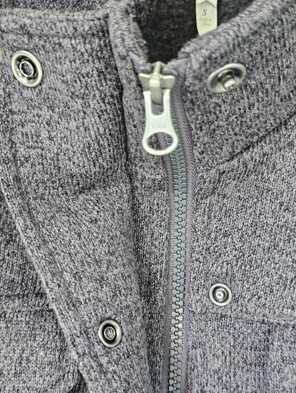 Mountain Khakis Old Faithful Sweater Knit Coat Snap Heather Gray Women's Size S - Picture 4 of 11